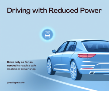 how far can i drive with reduced engine power