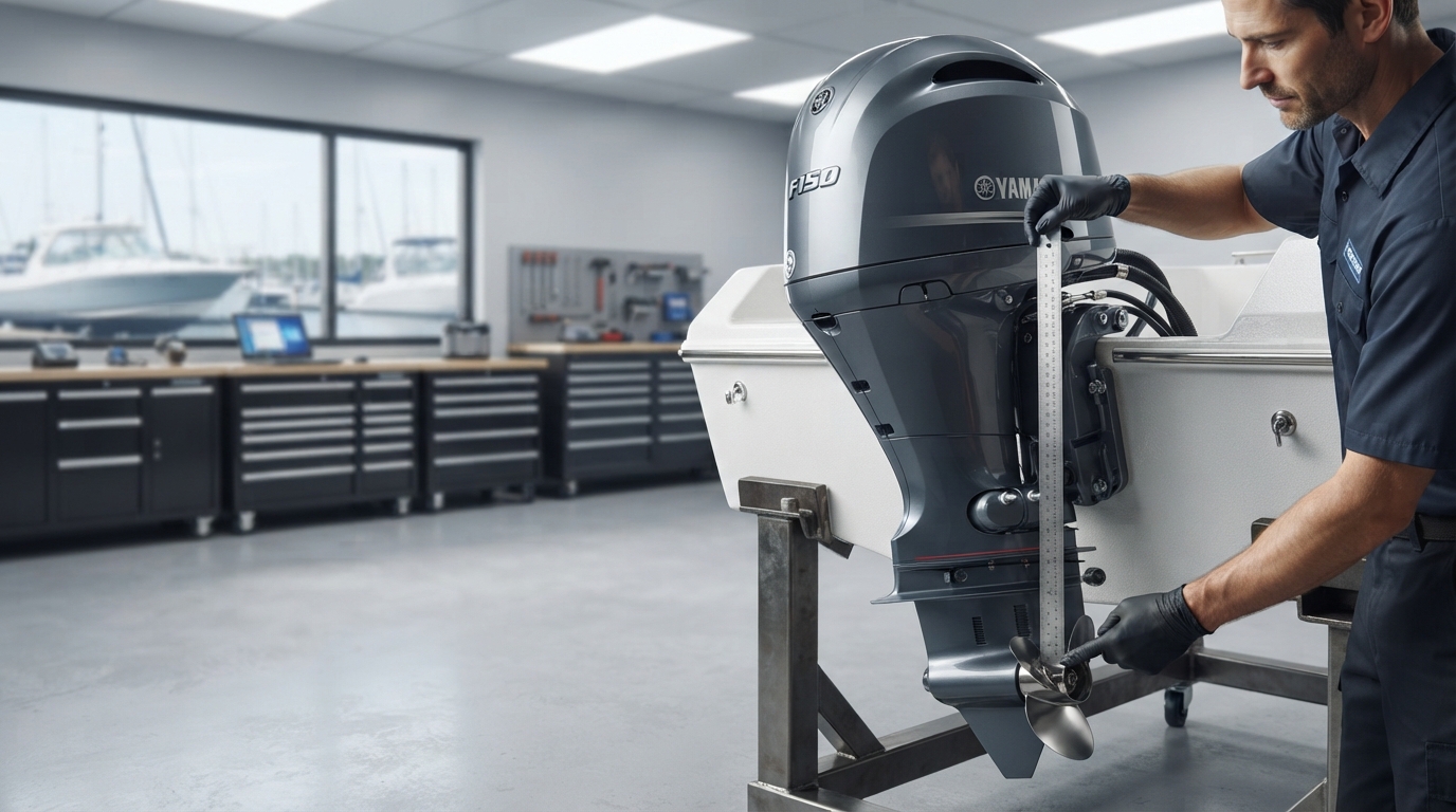 how to measure shaft length on outboard motor