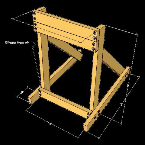 how to build an outboard motor stand