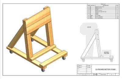 how to build an outboard motor stand