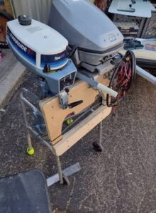how to build an outboard motor stand