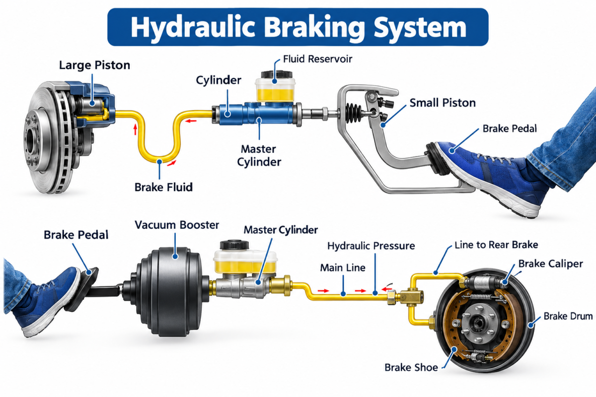 How Does Hydraulic Brake Works?