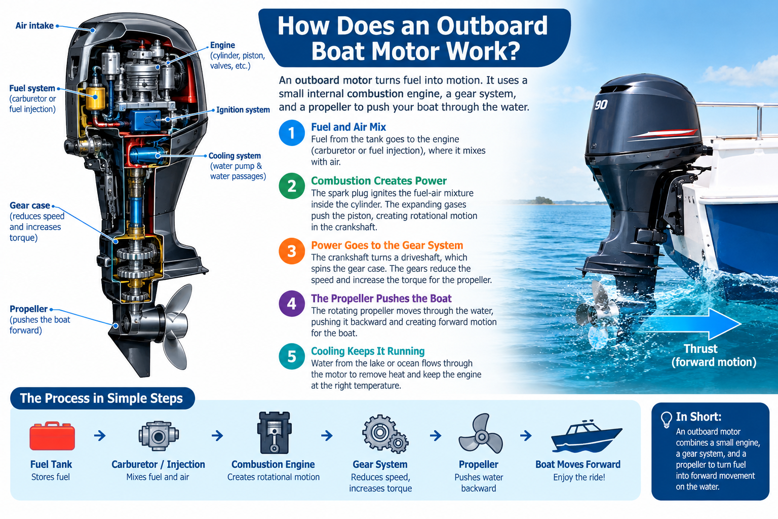 How Does an Outboard Boat Motor Work